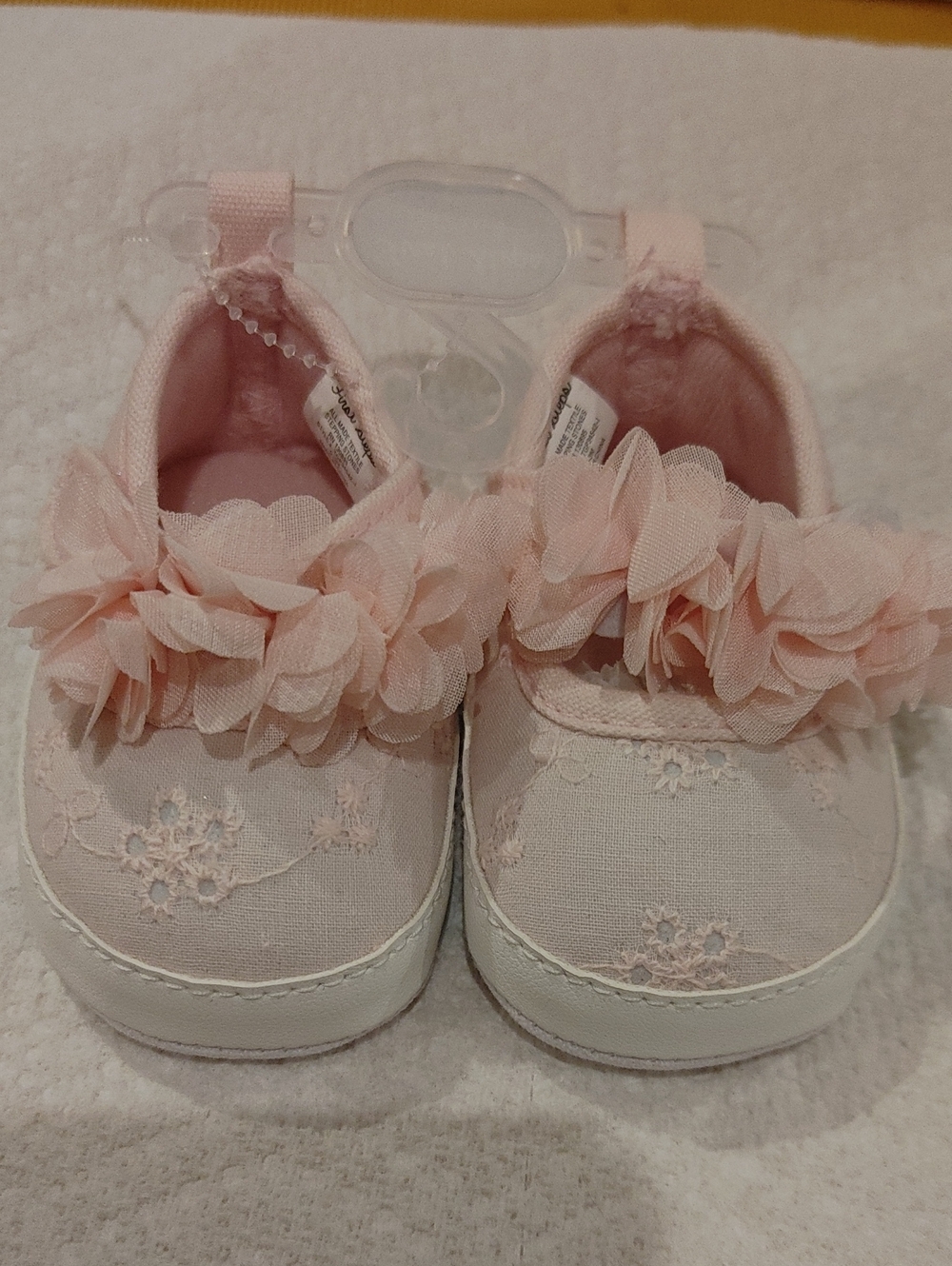 First Steps Baby Pink Floral  Kids Shoes